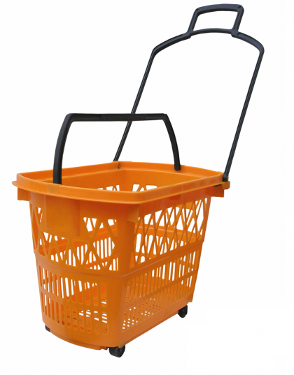 28 Litre 4 Wheel Trolley Basket
