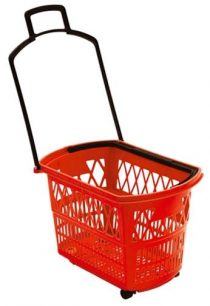 28 Litre 3 Wheel Trolley Basket