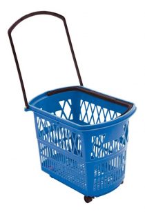 52 Litre 4 Wheel Trolley Basket