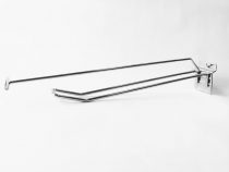 Looped / Euro HD Slatwall Hook w/ Overarm