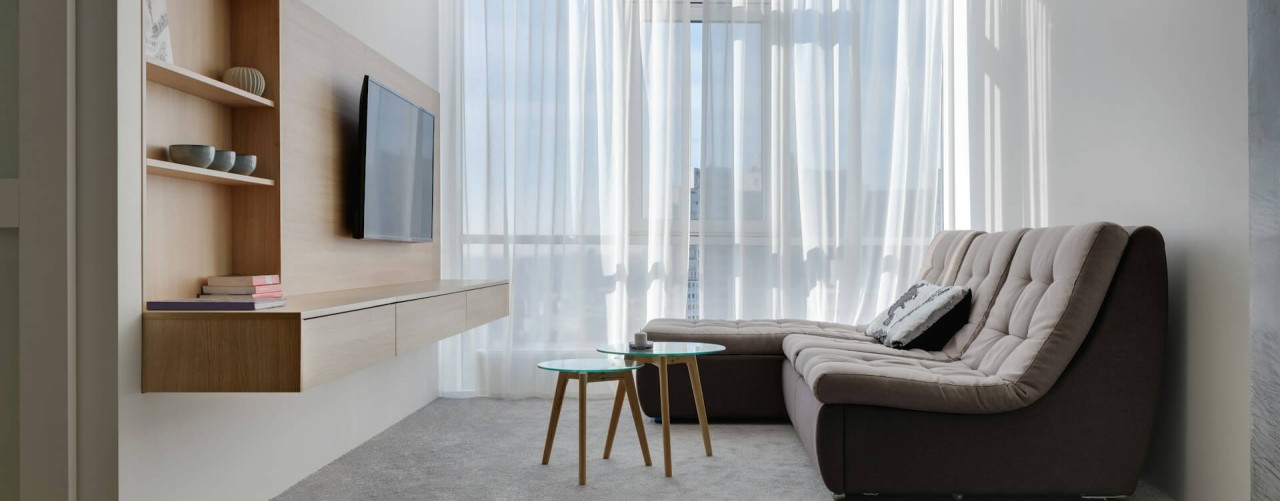 showroom with fake TV